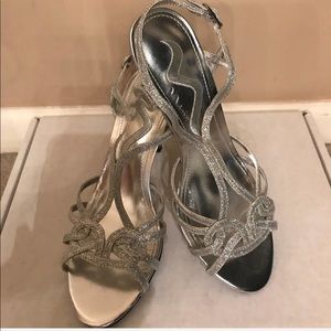 “Cinderella I Found Your Shoes” silver sandals